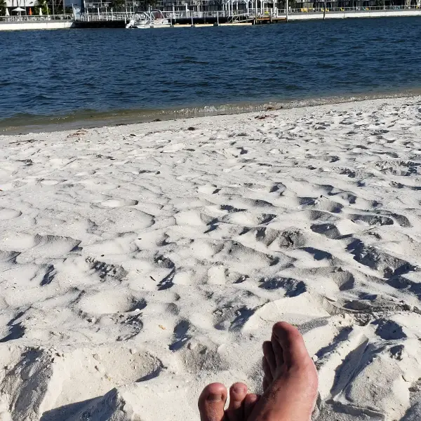 Relaxing at the beach 