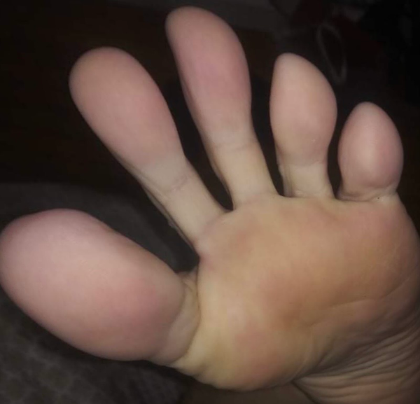 My long toes and soft soles