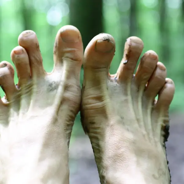 Forest dirt happy toes. 🌳