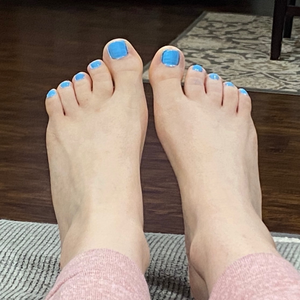 I always hide my weirdo feet