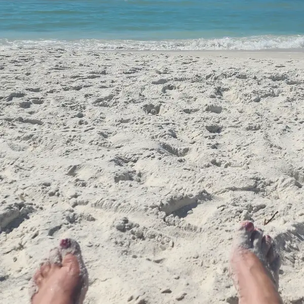 Sun kisses soles
