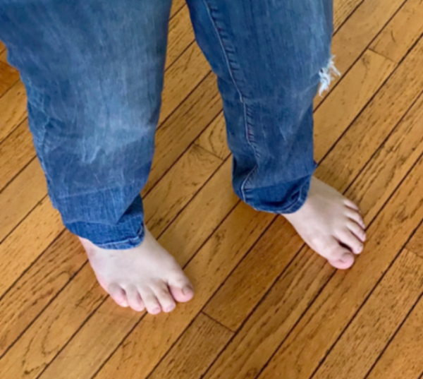 Walking barefoot