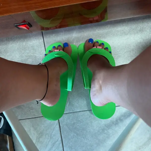 Vert et bleu, combo parfait pour mes pieds ?