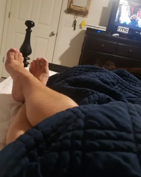 Watching t.v.